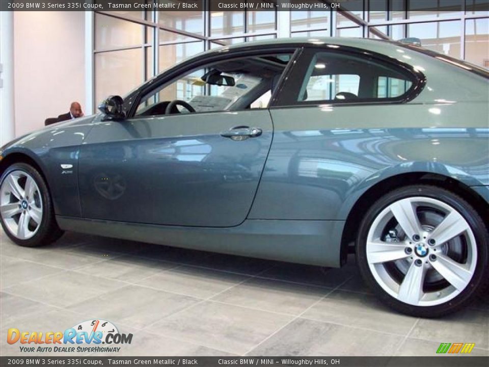 2009 BMW 3 Series 335i Coupe Tasman Green Metallic / Black Photo #2