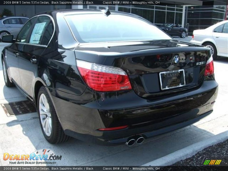 2009 BMW 5 Series 535xi Sedan Black Sapphire Metallic / Black Photo #3