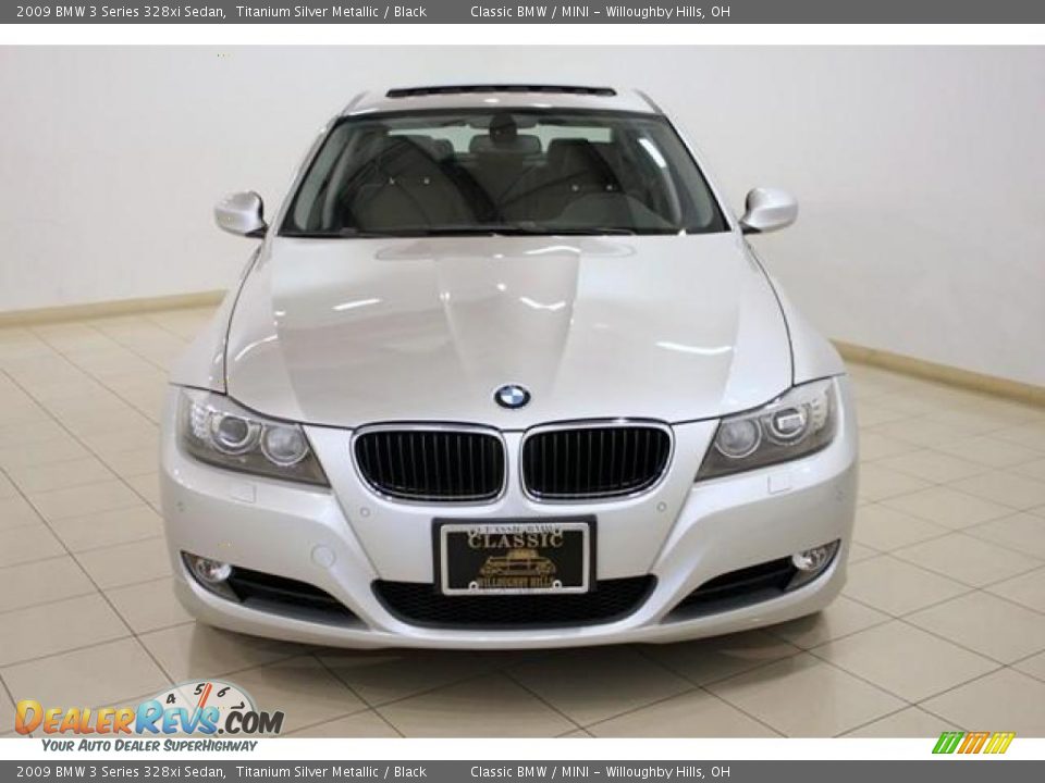 2009 BMW 3 Series 328xi Sedan Titanium Silver Metallic / Black Photo #2