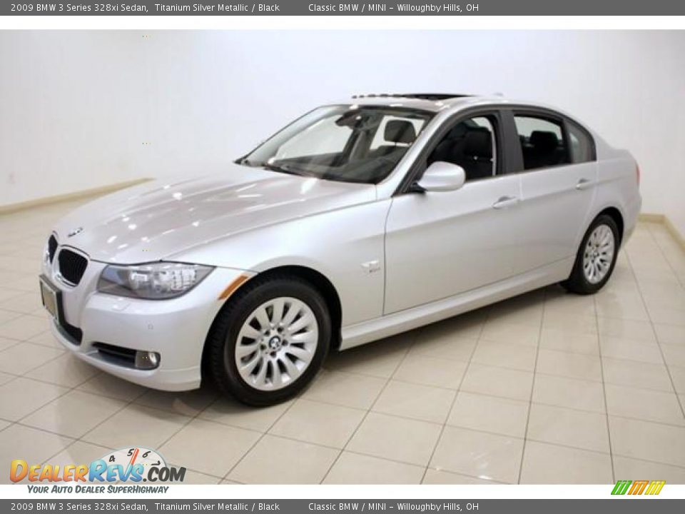 2009 BMW 3 Series 328xi Sedan Titanium Silver Metallic / Black Photo #3