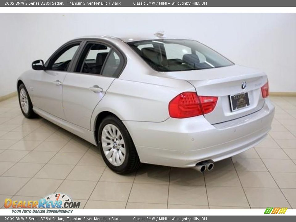 2009 BMW 3 Series 328xi Sedan Titanium Silver Metallic / Black Photo #5