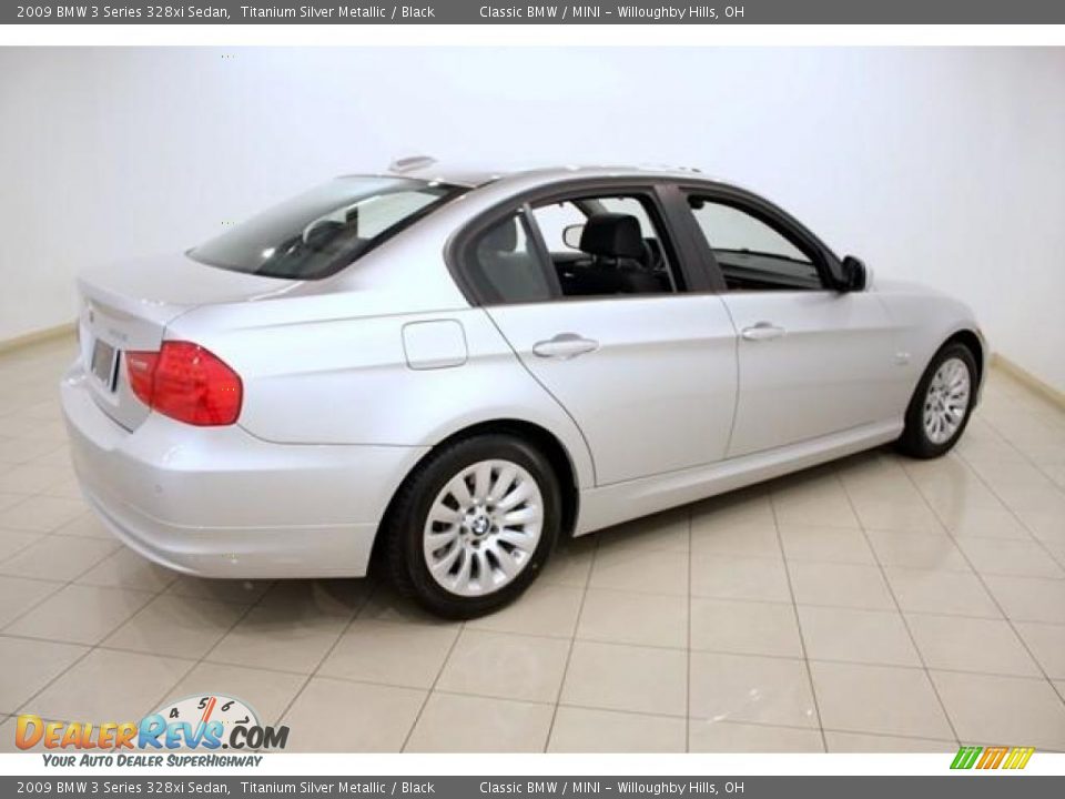 2009 BMW 3 Series 328xi Sedan Titanium Silver Metallic / Black Photo #7