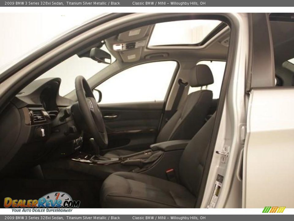 2009 BMW 3 Series 328xi Sedan Titanium Silver Metallic / Black Photo #9