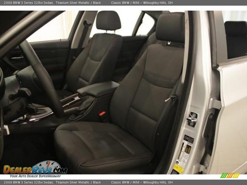 2009 BMW 3 Series 328xi Sedan Titanium Silver Metallic / Black Photo #10