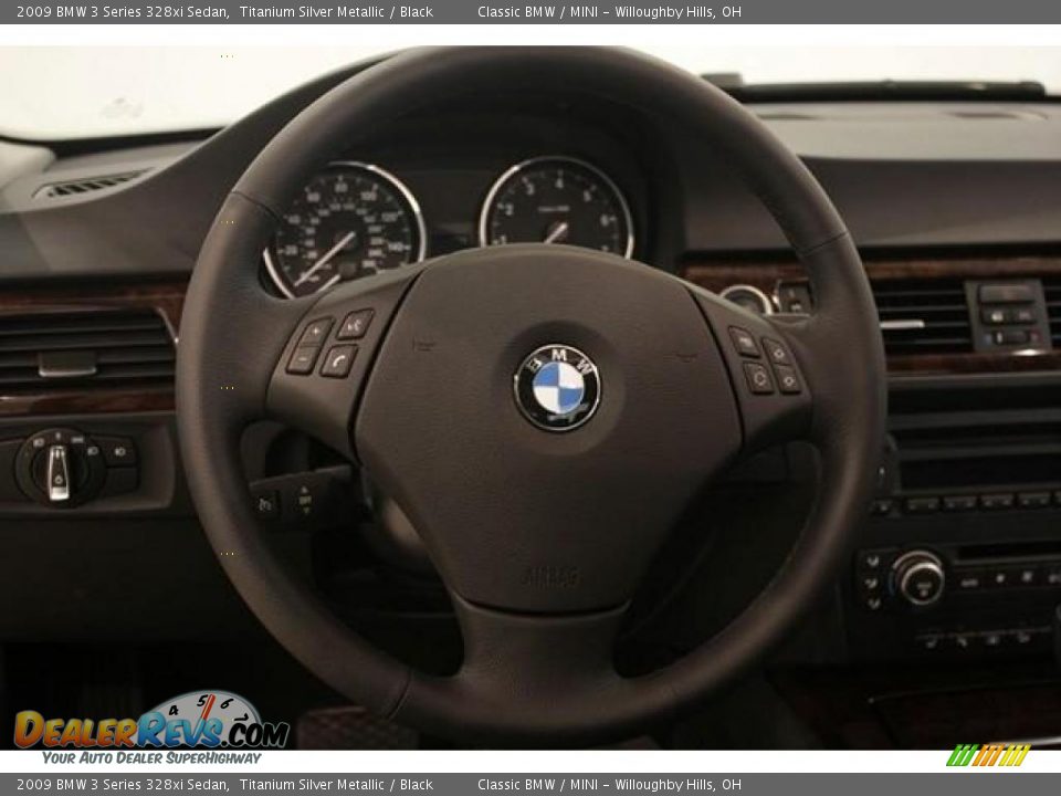 2009 BMW 3 Series 328xi Sedan Titanium Silver Metallic / Black Photo #11