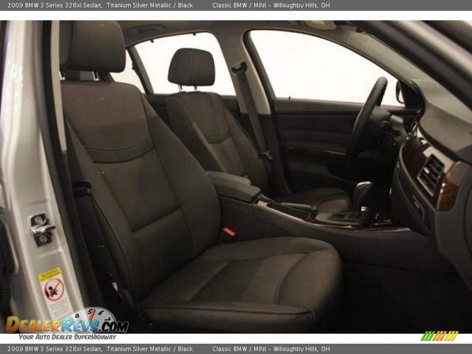 2009 BMW 3 Series 328xi Sedan Titanium Silver Metallic / Black Photo #15