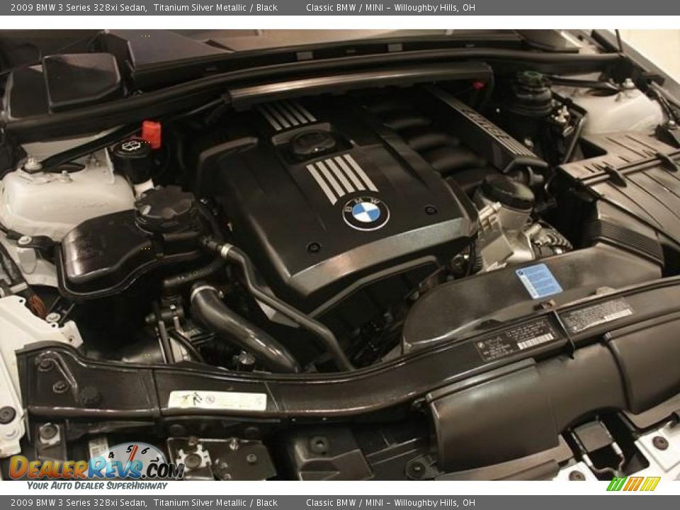 2009 BMW 3 Series 328xi Sedan Titanium Silver Metallic / Black Photo #20