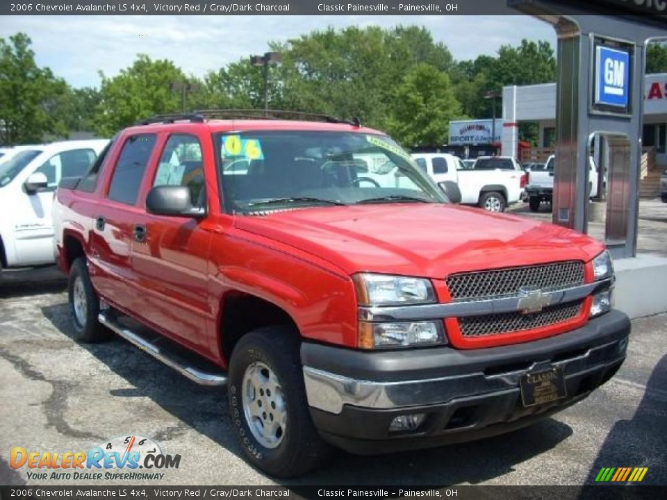 2006 Chevrolet Avalanche LS 4x4 Victory Red / Gray/Dark Charcoal Photo #1