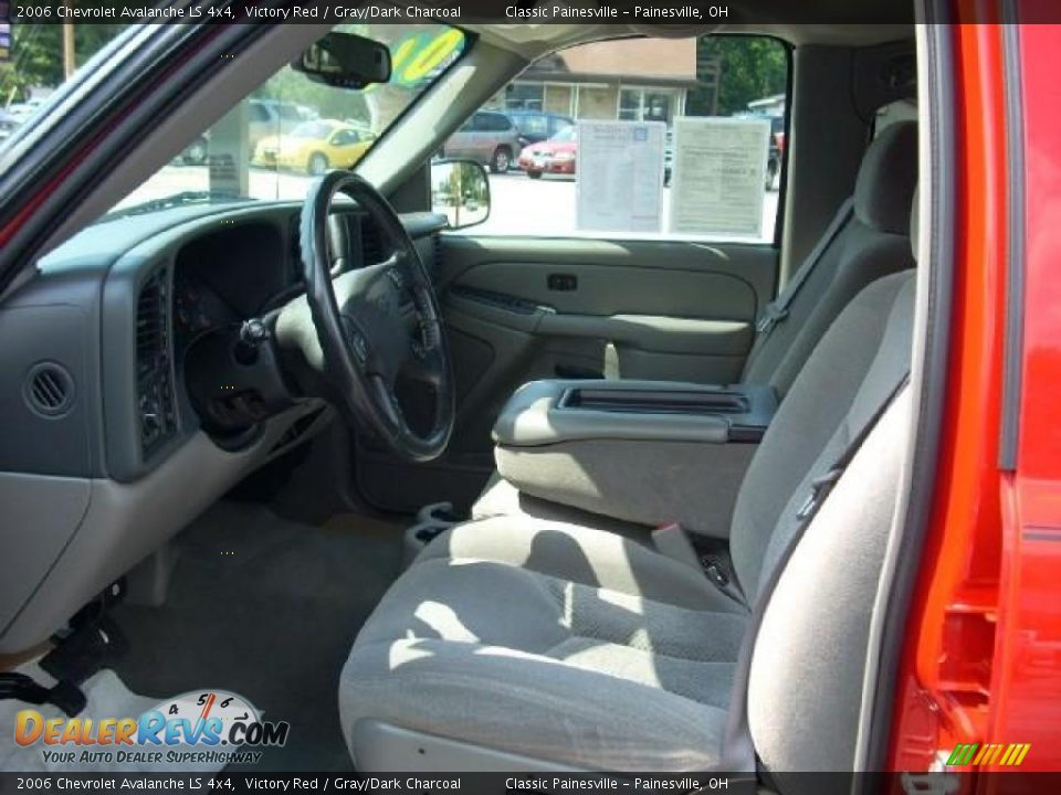 2006 Chevrolet Avalanche LS 4x4 Victory Red / Gray/Dark Charcoal Photo #6