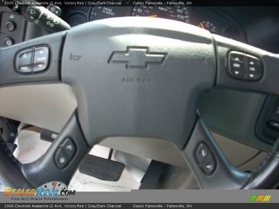 2006 Chevrolet Avalanche LS 4x4 Victory Red / Gray/Dark Charcoal Photo #11