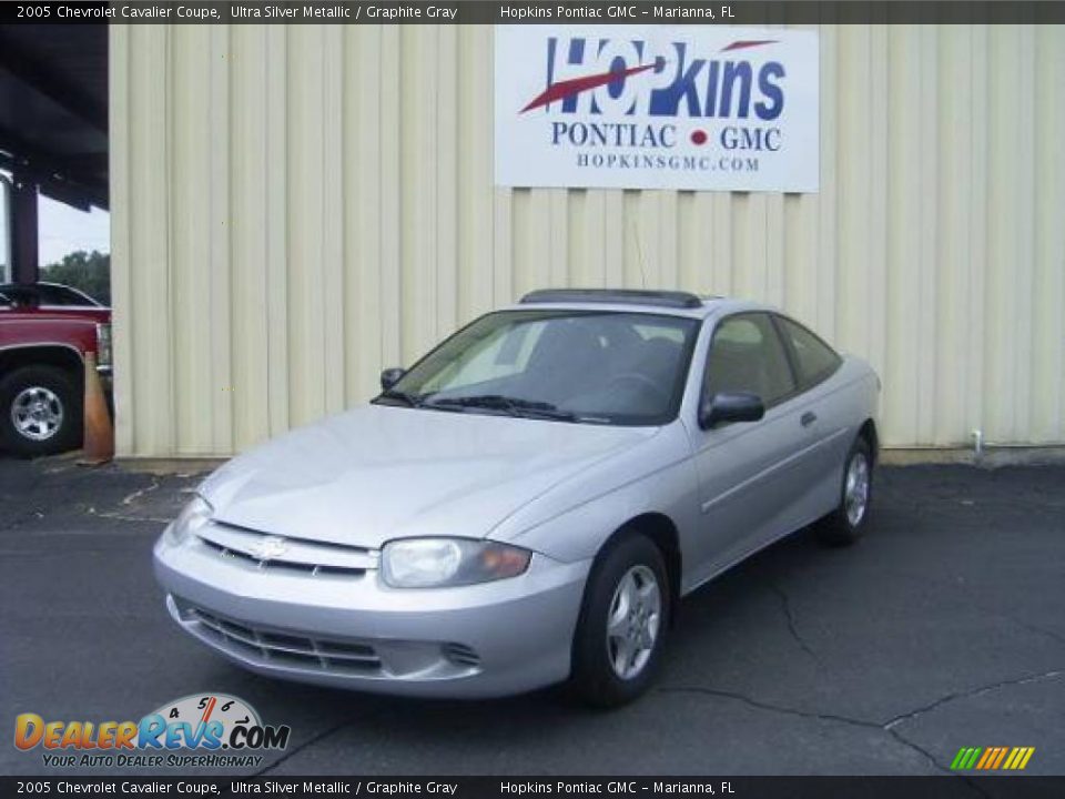 2005 Chevrolet Cavalier Coupe Ultra Silver Metallic / Graphite Gray Photo #1