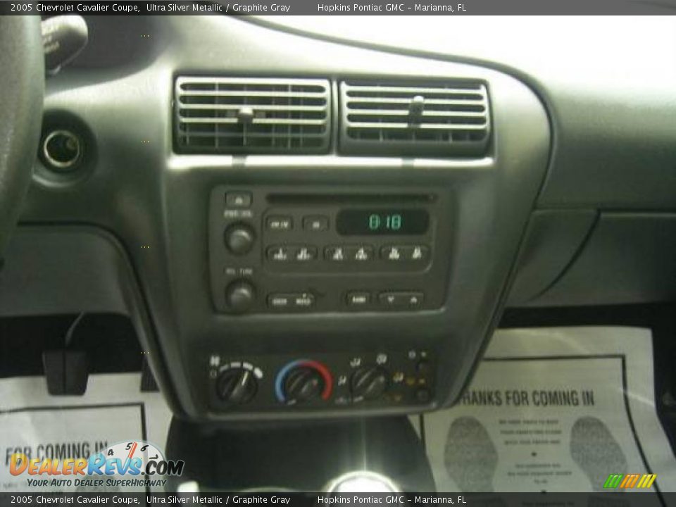 2005 Chevrolet Cavalier Coupe Ultra Silver Metallic / Graphite Gray Photo #6