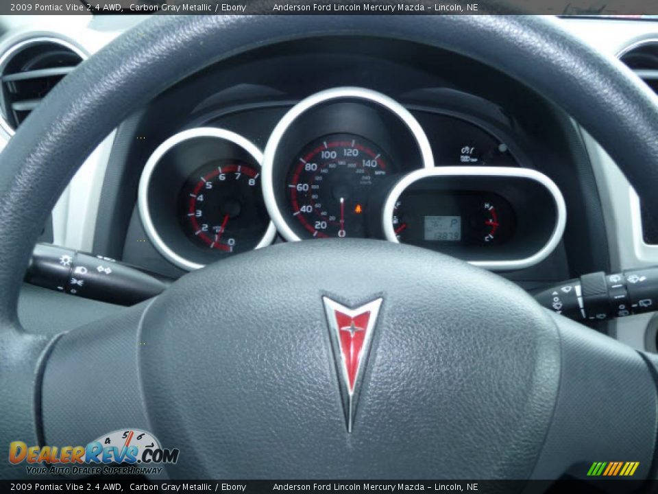 2009 Pontiac Vibe 2.4 AWD Carbon Gray Metallic / Ebony Photo #15