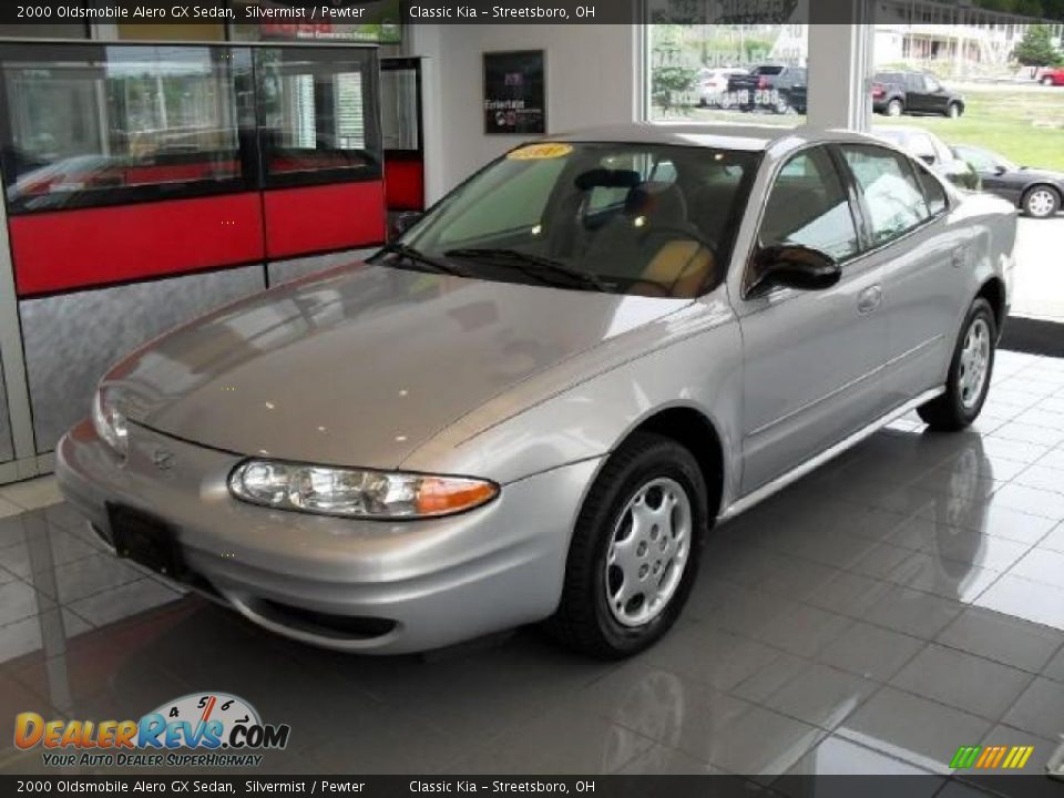 2000 Oldsmobile Alero GX Sedan Silvermist / Pewter Photo #1