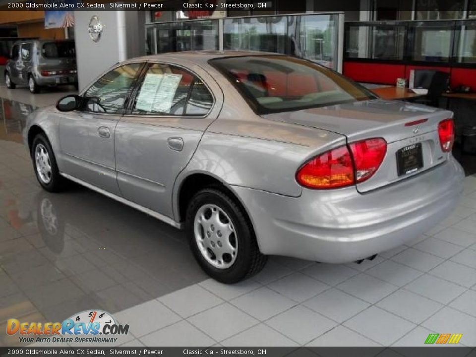 2000 Oldsmobile Alero GX Sedan Silvermist / Pewter Photo #2