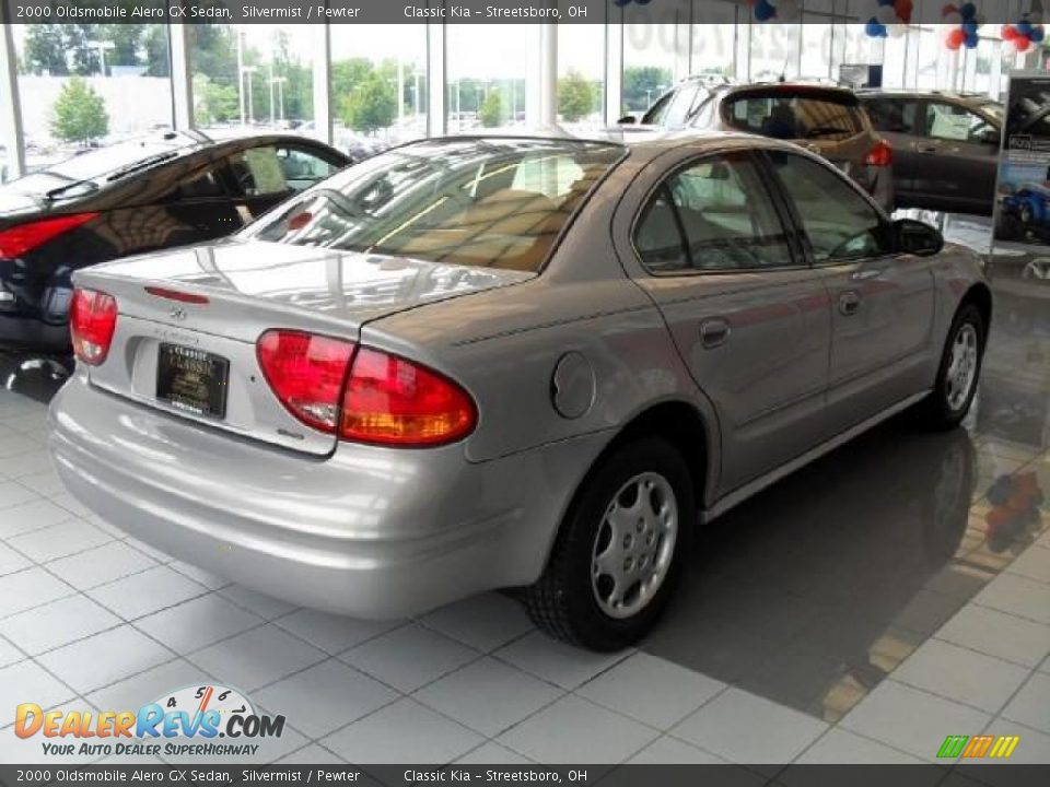 2000 Oldsmobile Alero GX Sedan Silvermist / Pewter Photo #3