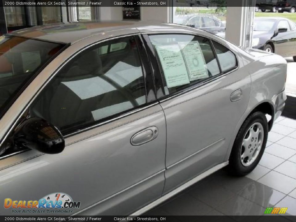 2000 Oldsmobile Alero GX Sedan Silvermist / Pewter Photo #6