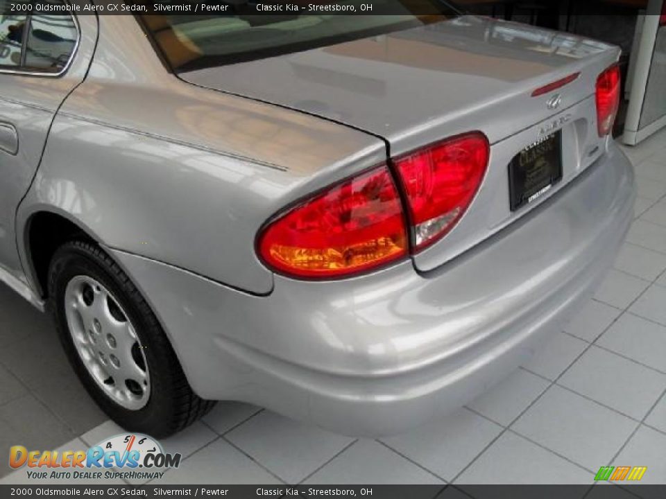 2000 Oldsmobile Alero GX Sedan Silvermist / Pewter Photo #7
