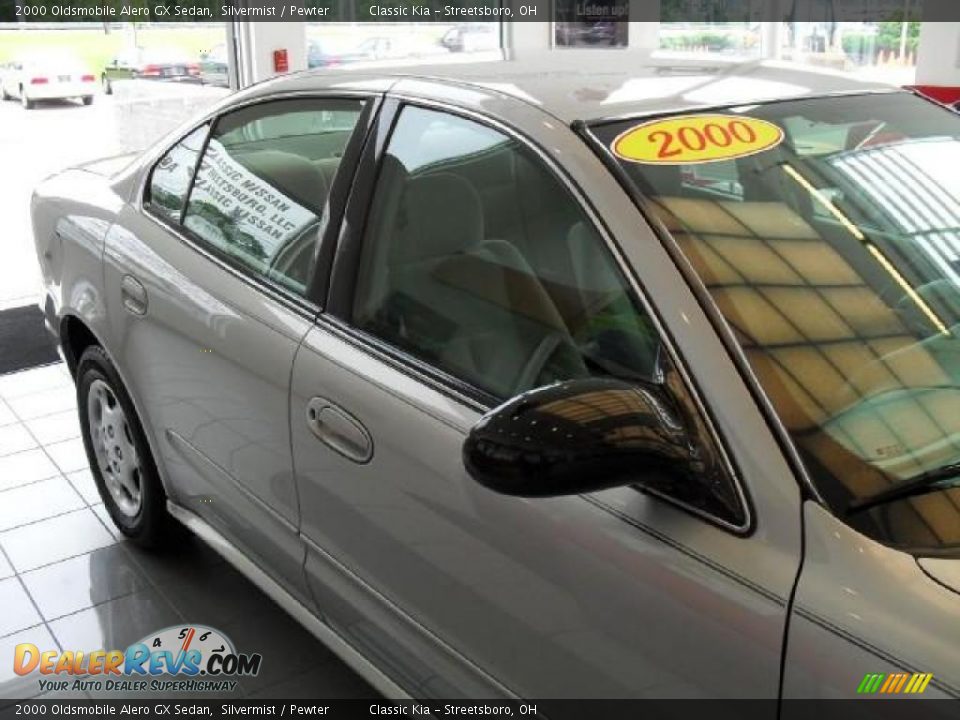 2000 Oldsmobile Alero GX Sedan Silvermist / Pewter Photo #9