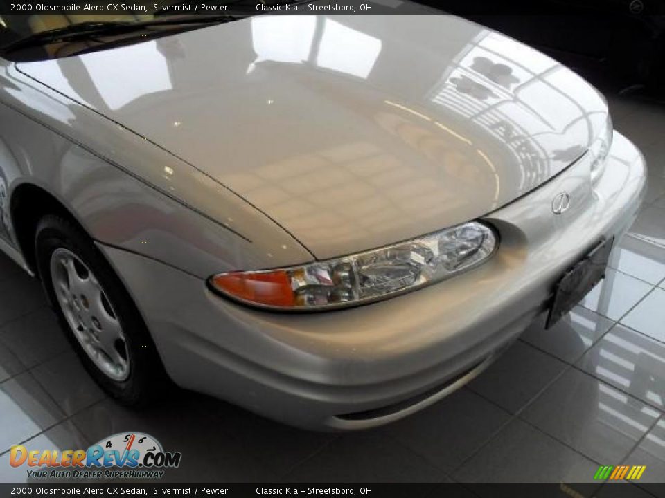 2000 Oldsmobile Alero GX Sedan Silvermist / Pewter Photo #10