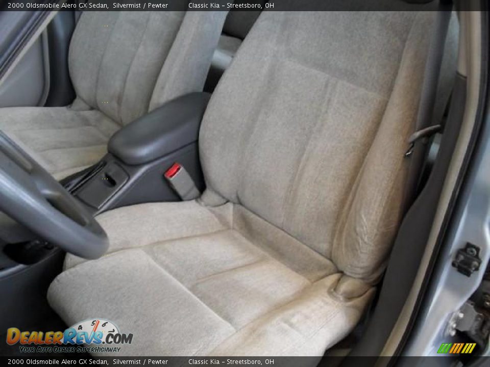 2000 Oldsmobile Alero GX Sedan Silvermist / Pewter Photo #13