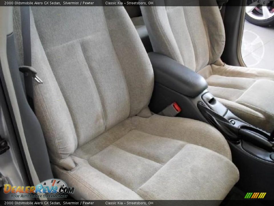 2000 Oldsmobile Alero GX Sedan Silvermist / Pewter Photo #15