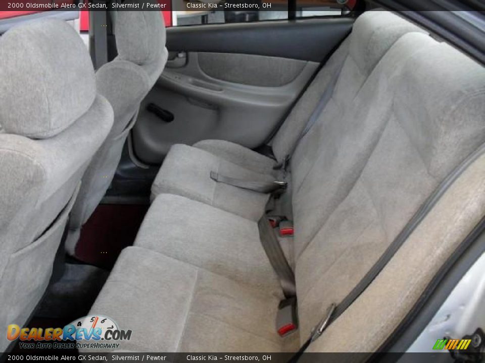 2000 Oldsmobile Alero GX Sedan Silvermist / Pewter Photo #16