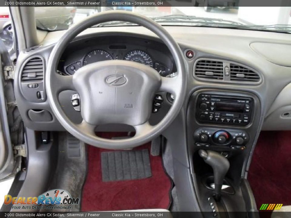 2000 Oldsmobile Alero GX Sedan Silvermist / Pewter Photo #18