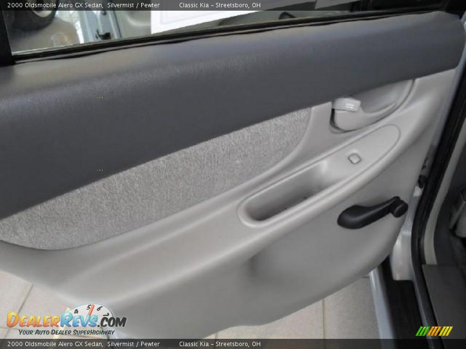 2000 Oldsmobile Alero GX Sedan Silvermist / Pewter Photo #20