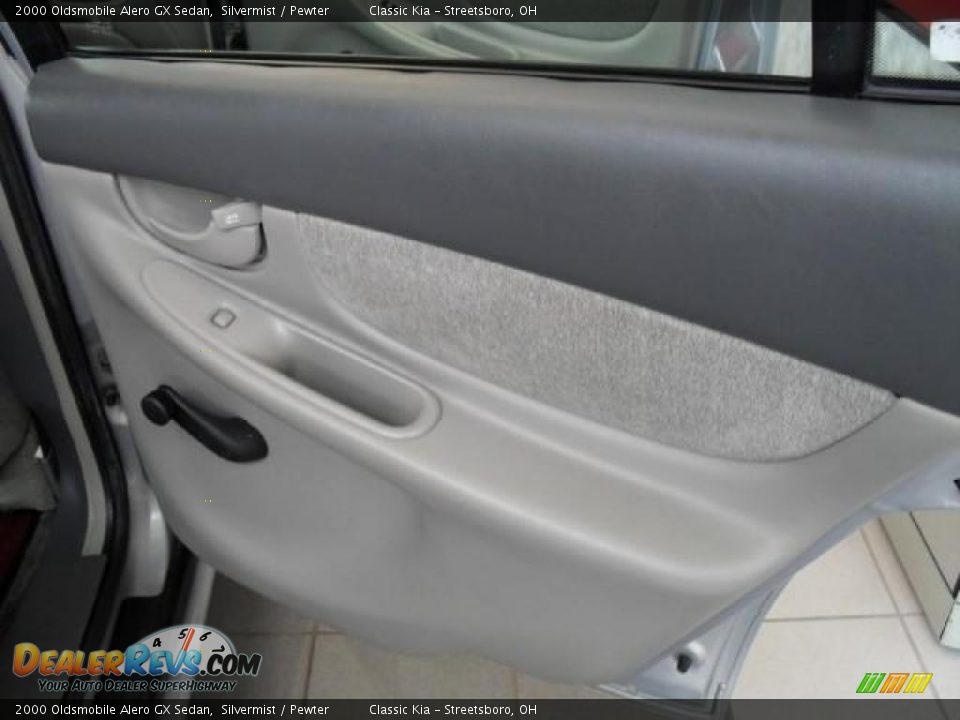 2000 Oldsmobile Alero GX Sedan Silvermist / Pewter Photo #21