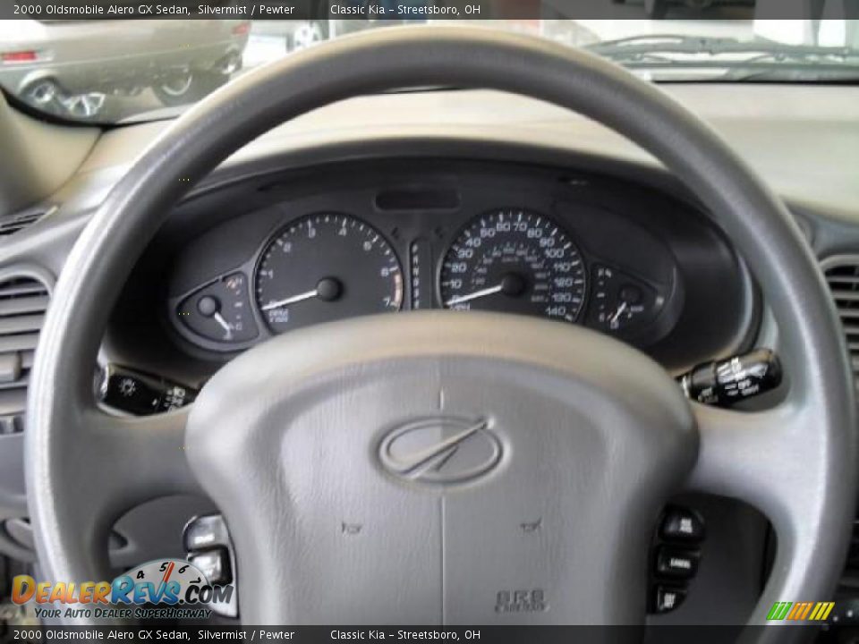 2000 Oldsmobile Alero GX Sedan Silvermist / Pewter Photo #23