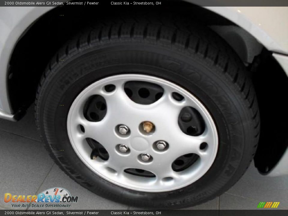 2000 Oldsmobile Alero GX Sedan Silvermist / Pewter Photo #30