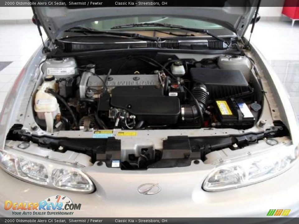 2000 Oldsmobile Alero GX Sedan Silvermist / Pewter Photo #32