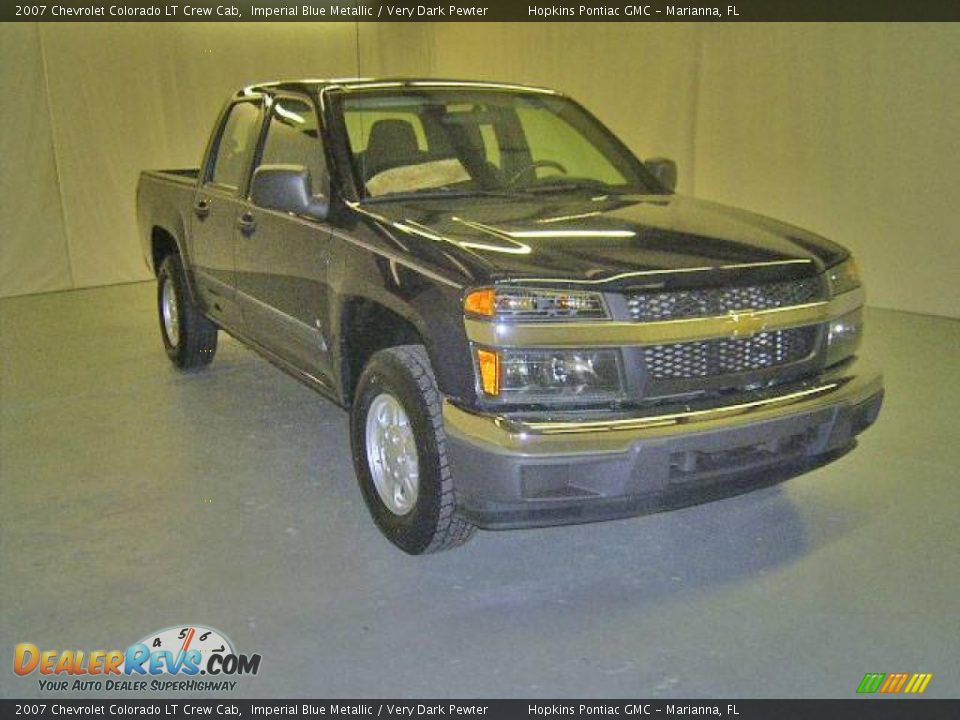 2007 Chevrolet Colorado LT Crew Cab Imperial Blue Metallic / Very Dark Pewter Photo #2