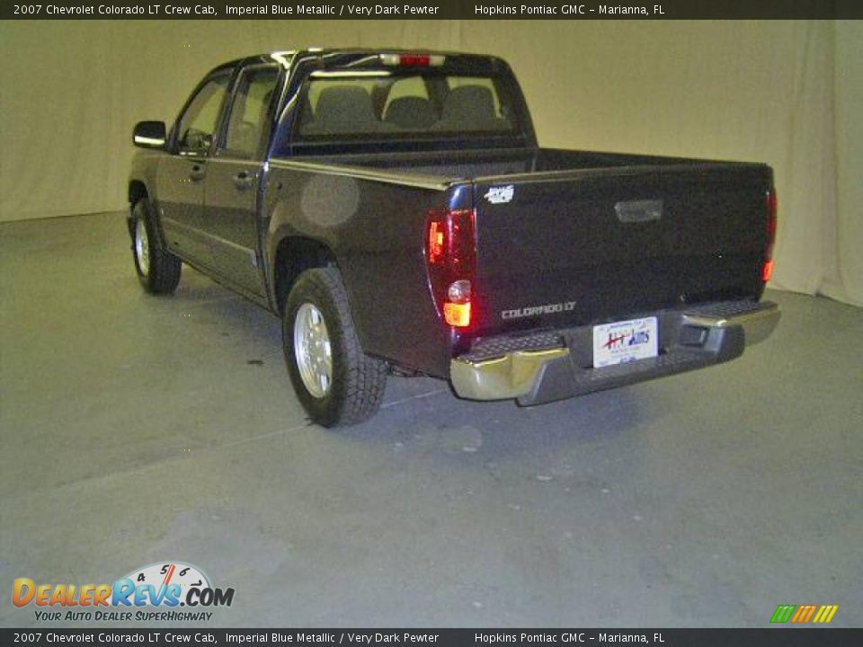 2007 Chevrolet Colorado LT Crew Cab Imperial Blue Metallic / Very Dark Pewter Photo #3