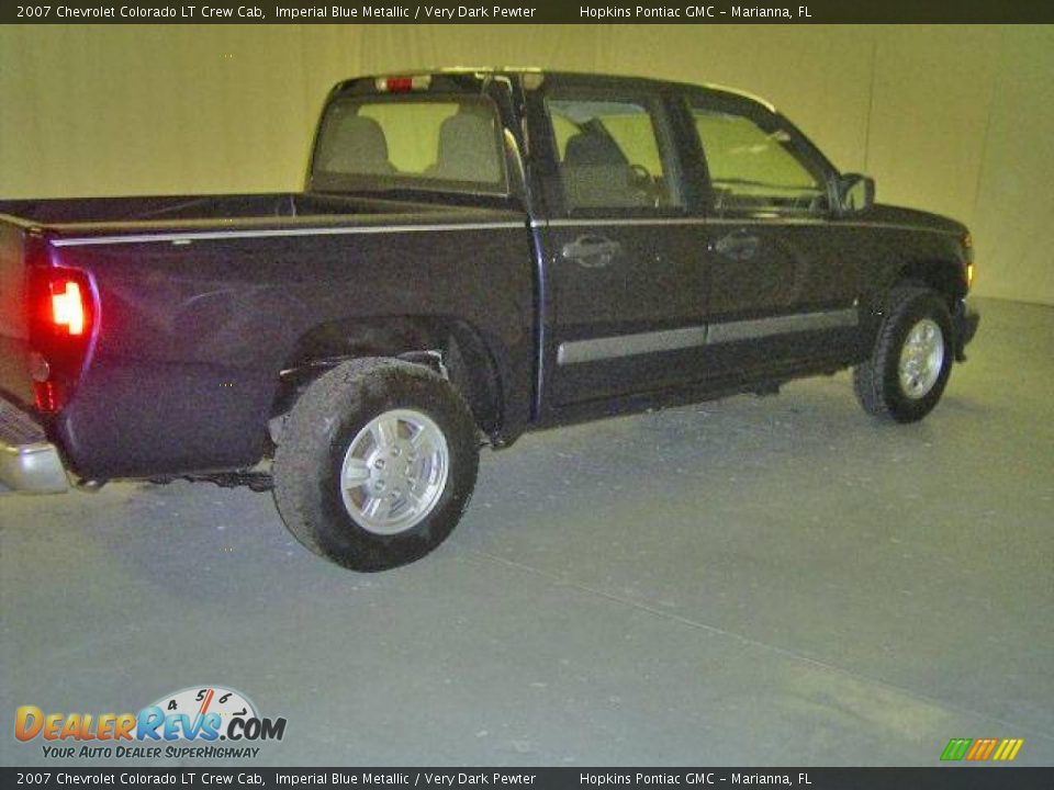 2007 Chevrolet Colorado LT Crew Cab Imperial Blue Metallic / Very Dark Pewter Photo #7