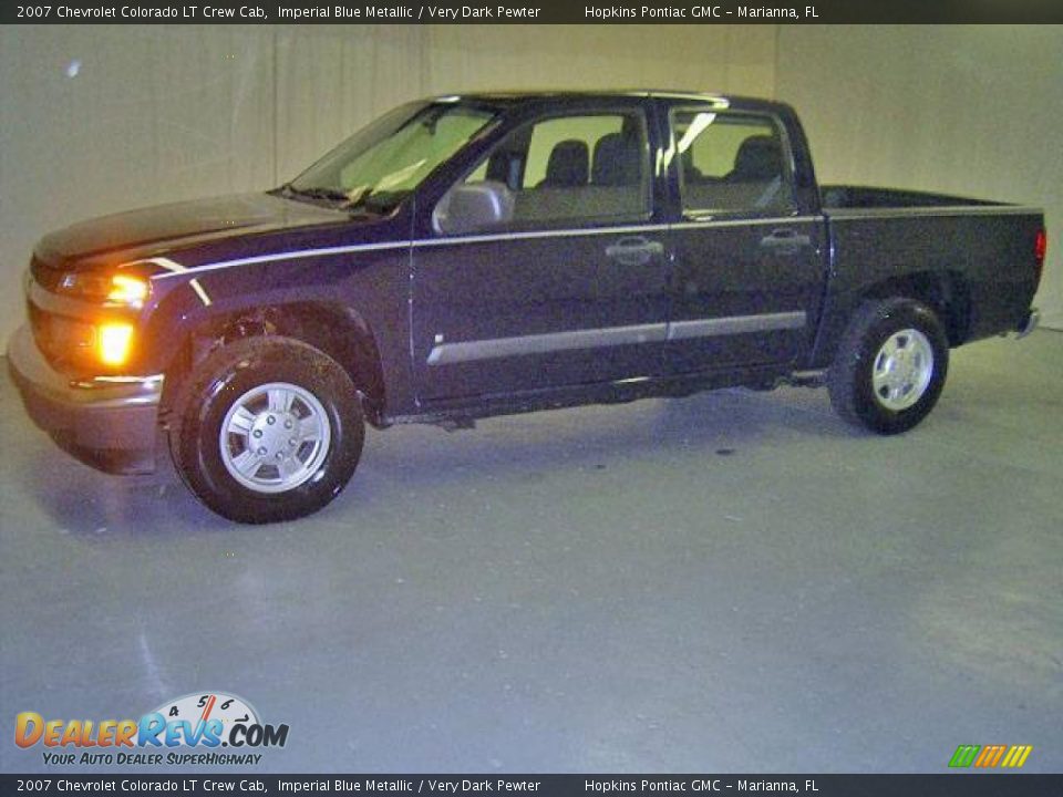 2007 Chevrolet Colorado LT Crew Cab Imperial Blue Metallic / Very Dark Pewter Photo #8