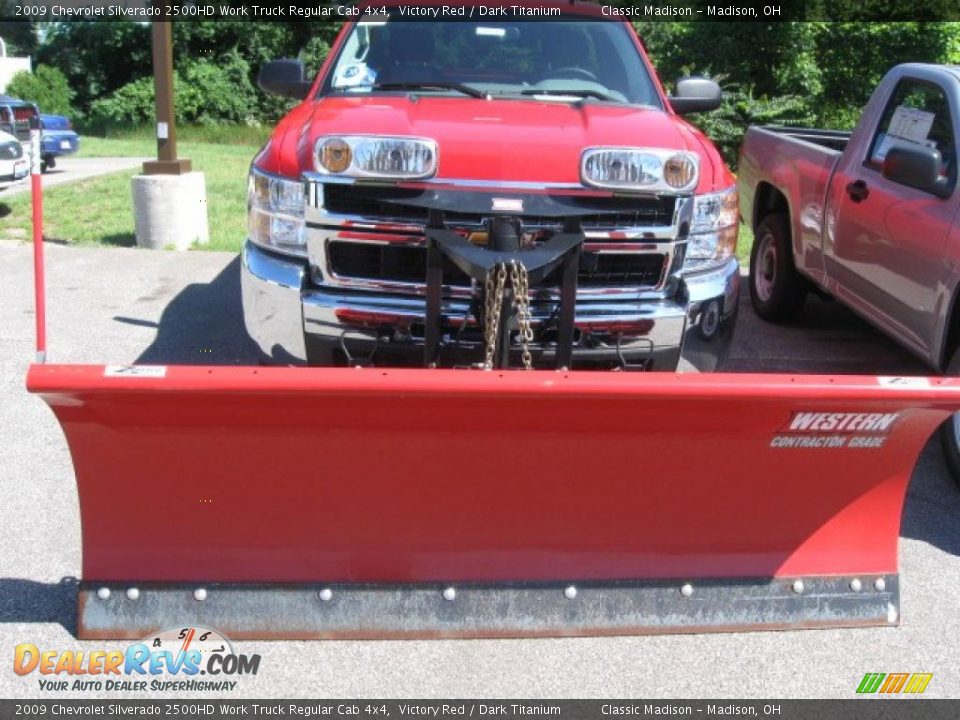 2009 Chevrolet Silverado 2500HD Work Truck Regular Cab 4x4 Victory Red / Dark Titanium Photo #3