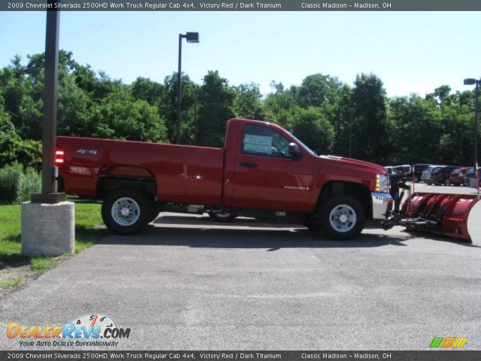 2009 Chevrolet Silverado 2500HD Work Truck Regular Cab 4x4 Victory Red / Dark Titanium Photo #5