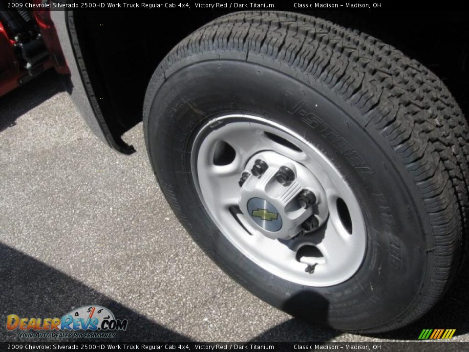 2009 Chevrolet Silverado 2500HD Work Truck Regular Cab 4x4 Victory Red / Dark Titanium Photo #7
