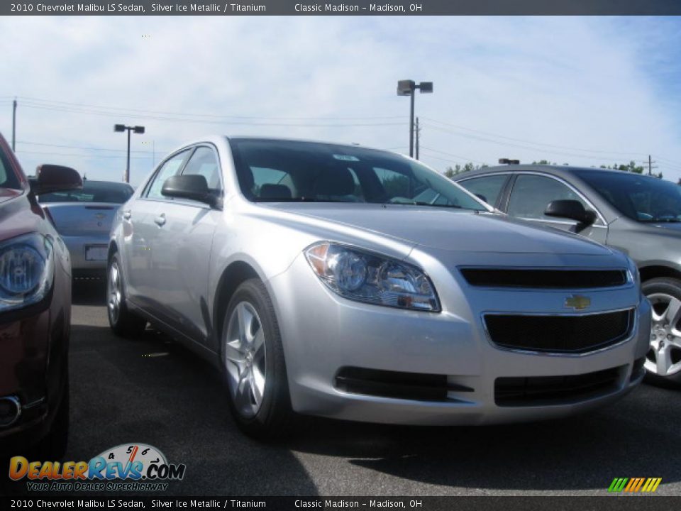 2010 Chevrolet Malibu LS Sedan Silver Ice Metallic / Titanium Photo #2