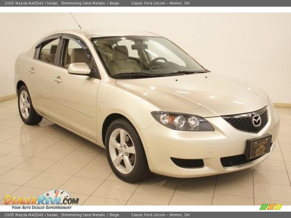 2005 Mazda MAZDA3 i Sedan Shimmering Sand Metallic / Beige Photo #1