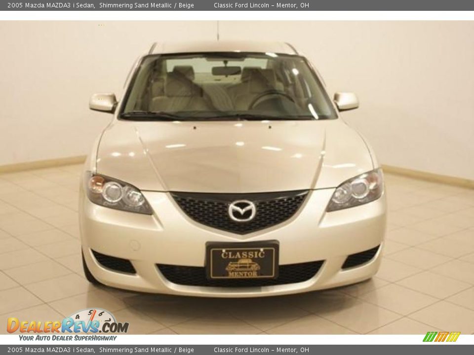 2005 Mazda MAZDA3 i Sedan Shimmering Sand Metallic / Beige Photo #2