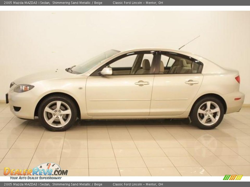 2005 Mazda MAZDA3 i Sedan Shimmering Sand Metallic / Beige Photo #4