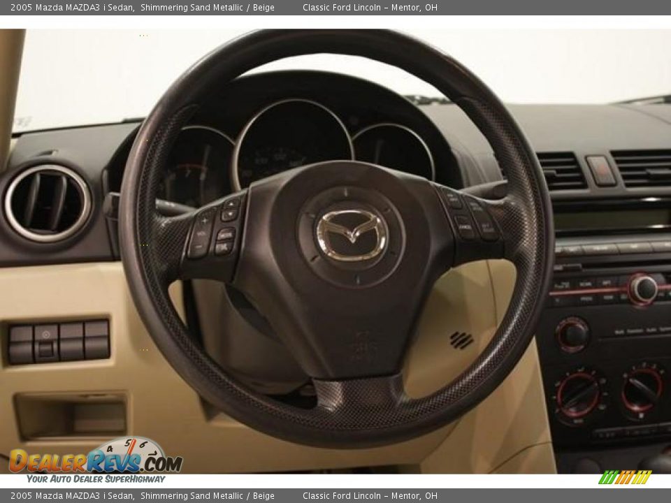 2005 Mazda MAZDA3 i Sedan Shimmering Sand Metallic / Beige Photo #10