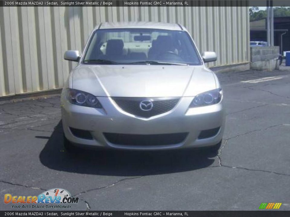 2006 Mazda MAZDA3 i Sedan Sunlight Silver Metallic / Beige Photo #2
