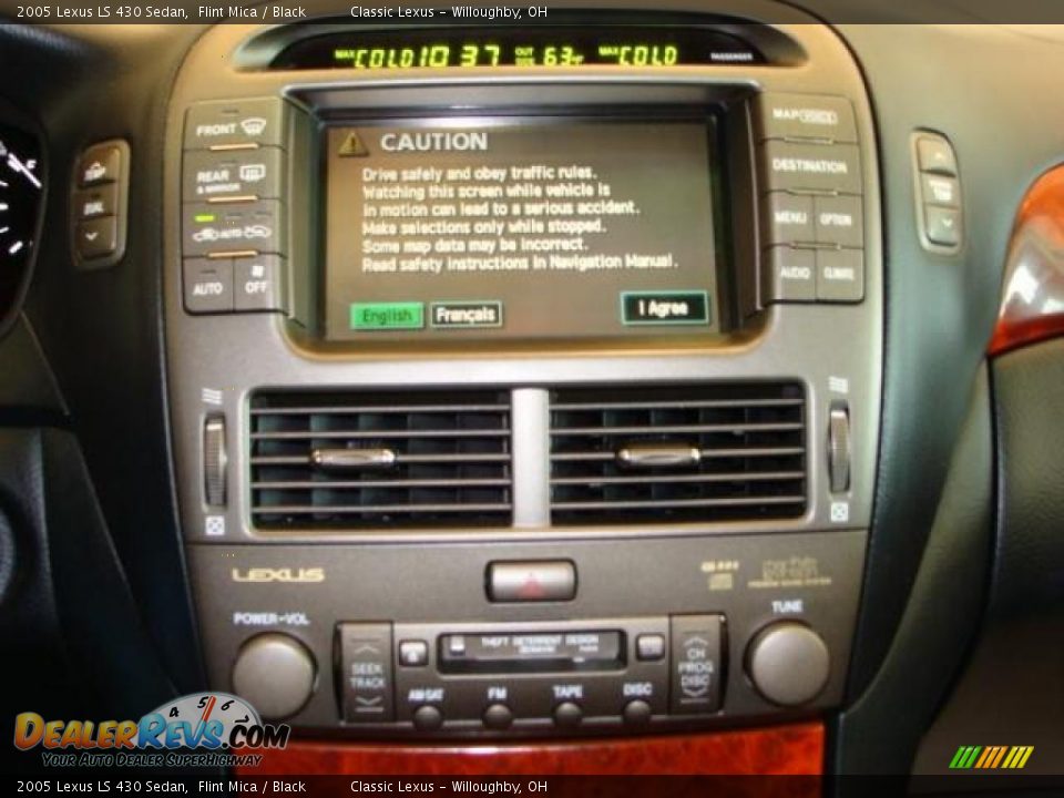 2005 Lexus LS 430 Sedan Flint Mica / Black Photo #14