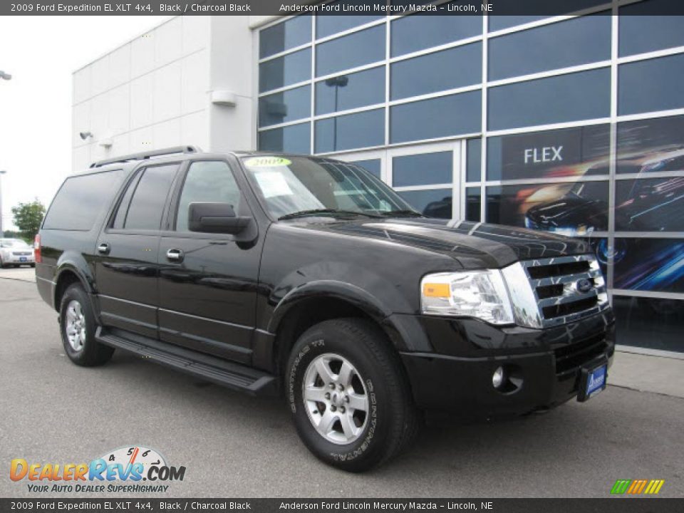 2009 Ford Expedition EL XLT 4x4 Black / Charcoal Black Photo #1