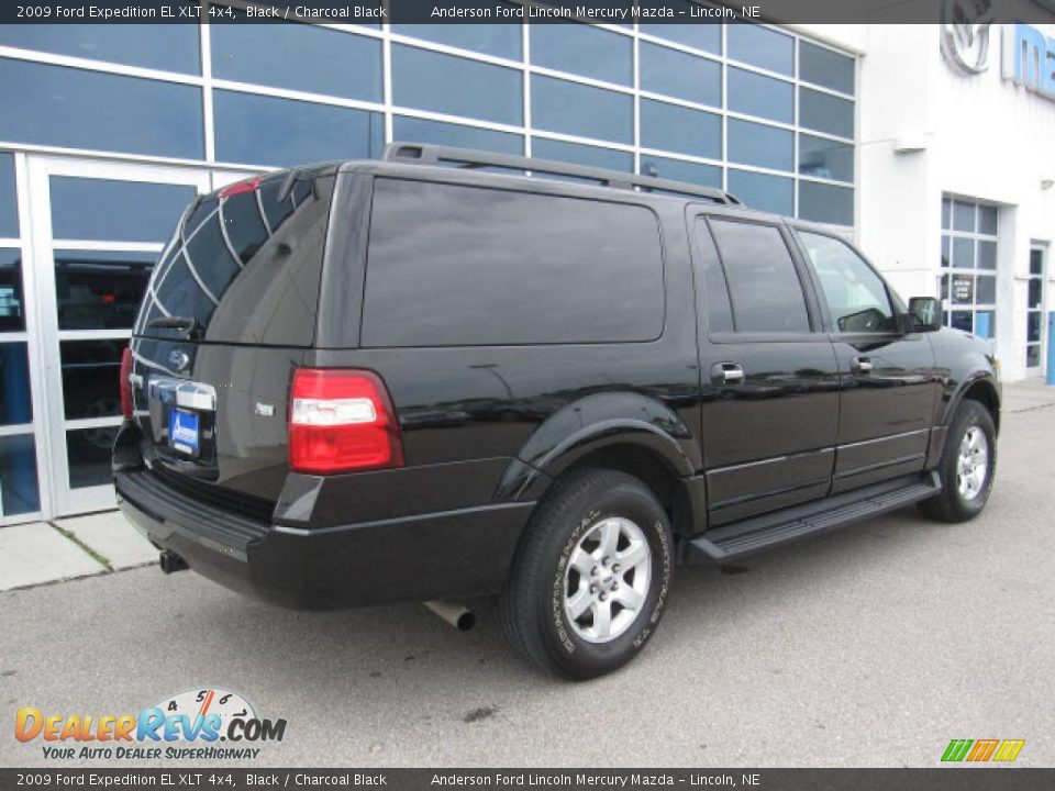 2009 Ford Expedition EL XLT 4x4 Black / Charcoal Black Photo #3