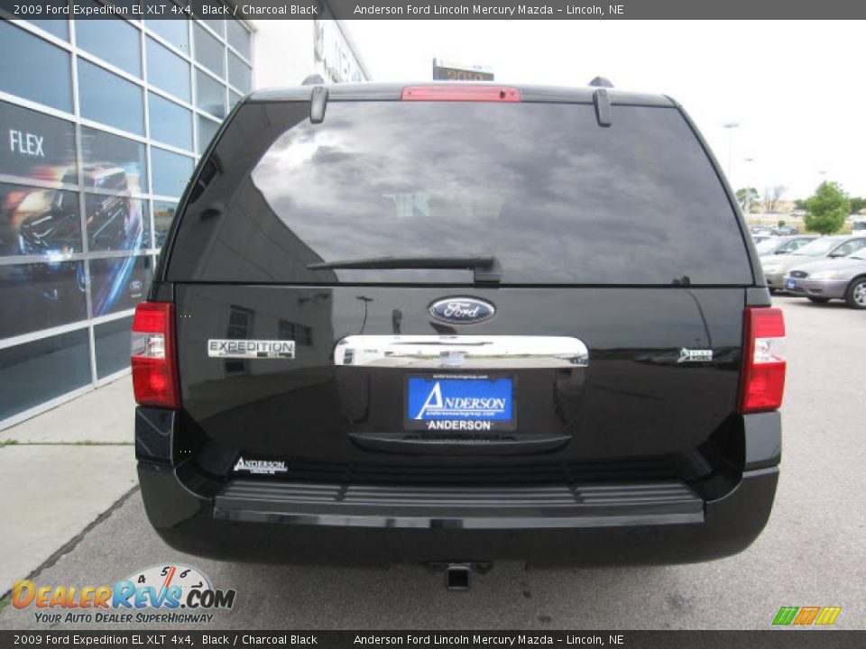 2009 Ford Expedition EL XLT 4x4 Black / Charcoal Black Photo #4